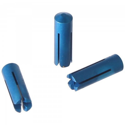 Designa Flightschoner, eloxierte Legierung, blau, 3 Stück