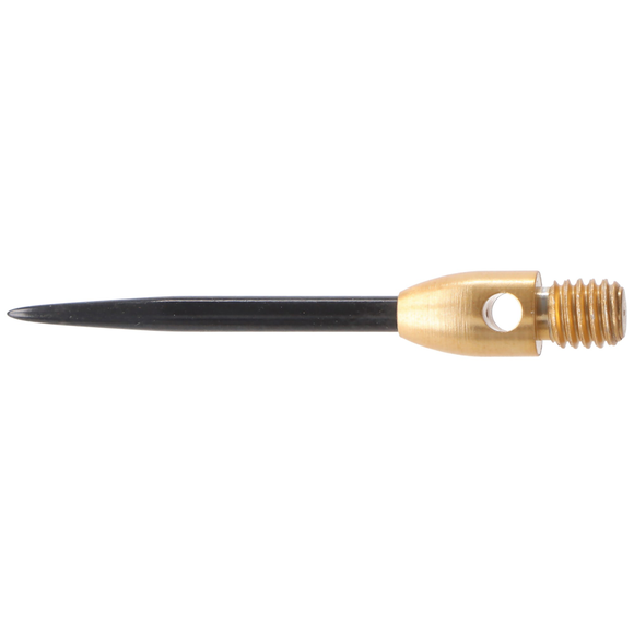 Steeldart Rundkopfspitze Messing schwarz, 2,4 Gramm, 3 Stück, 3 image