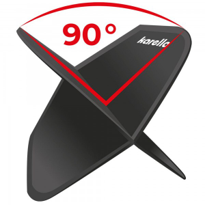 Ultimo Flight weiß starr, Flightdesign im 90° Winkel, 12er Set