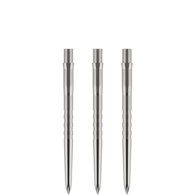 Mission Caliburn EVO Dart Points - Grooved - Silber, Länge: 26mm