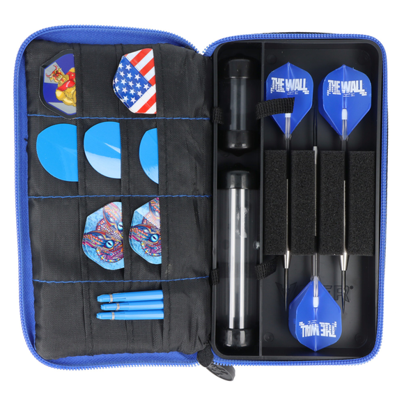 Darttasche Nylon für 3 Dartpfeile, schwarz blau, 3 image