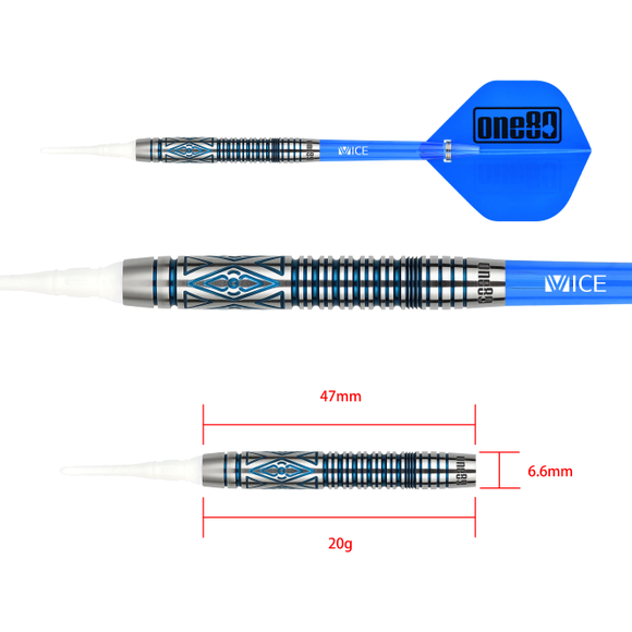 One80 RJ Escaros Signature Dart Softip 20g, Gewicht: 20g, 3 image