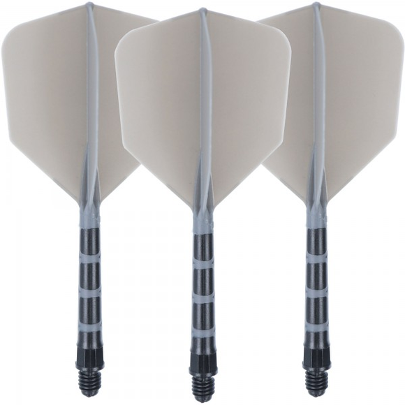 Cuesoul integrierte Dart Flights AK7, Standard L, schwarz, grau