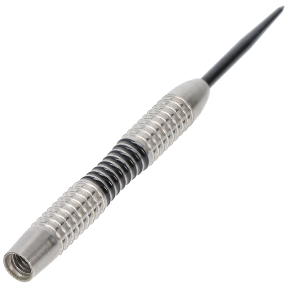 Steeldart Barrel silber schwarz mit Mulde, 90% Tungsten, 20gr, 3 image
