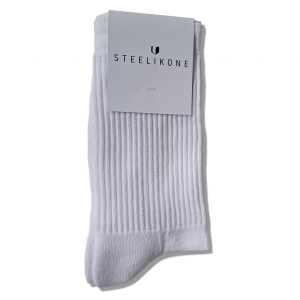 Socken - STEELIKONE, Größe: 43-46, Farbe: Weiß