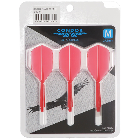 Dartflight Zero Stress, small M, rot transparent, 27,5mm, 7 image