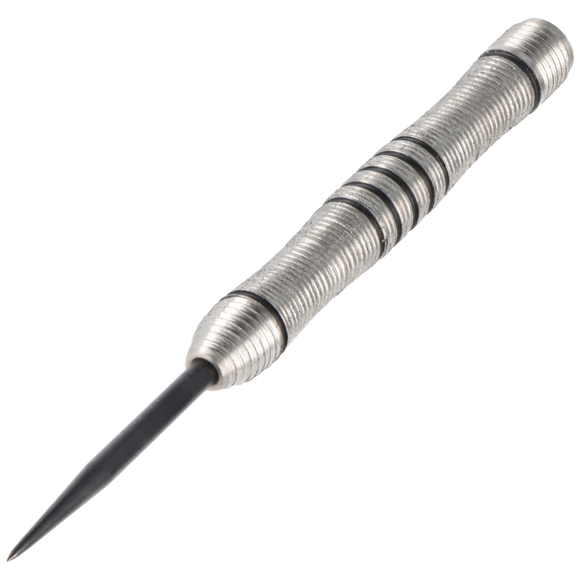 Steeldart Barrel silber schwarz mit 2 Mulden, 90% Tungsten, 26gr, 2 image