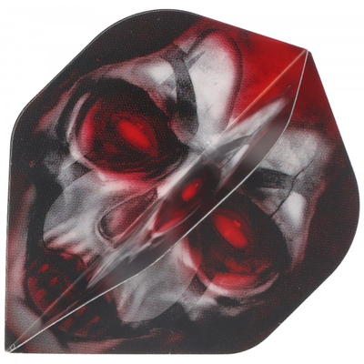 Horror Show Dartflight Skull Jester Queen, No2, Std, 3 Flights