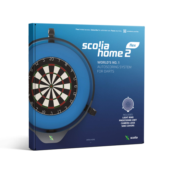 Scolia Home 2 FLEX | Set inkl. LED Beleuchtungsring | Steeldart-Autoscoring-System, Home 2 Beleuchtung: mit LED Ring, 9 image
