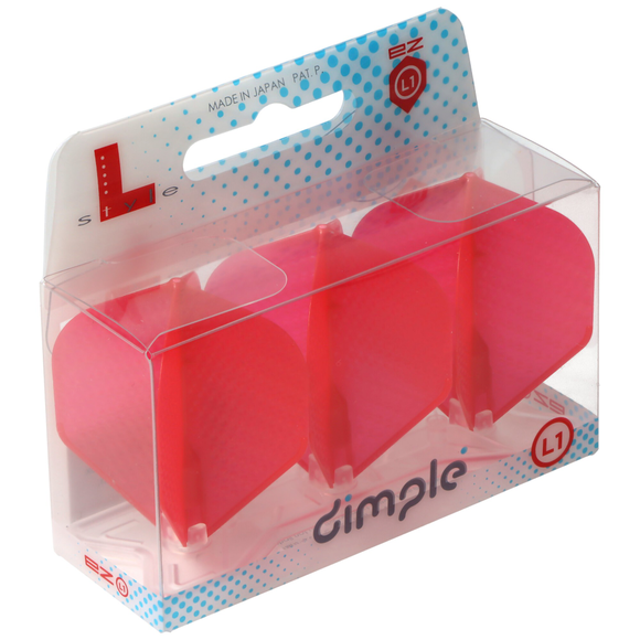 L-Style Flights L1 EZ Dimple Dart Flight rot, 3 Stück, 5 image