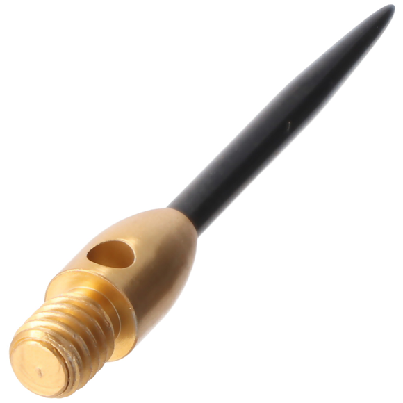 Steeldart Rundkopfspitze Messing schwarz, 2,4 Gramm, 3 Stück, 2 image