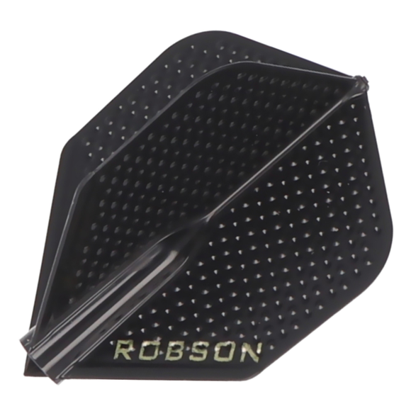 ROBSON PLUS DIMPLED BLACK NO.2 DART FLIGHTS, 5 image