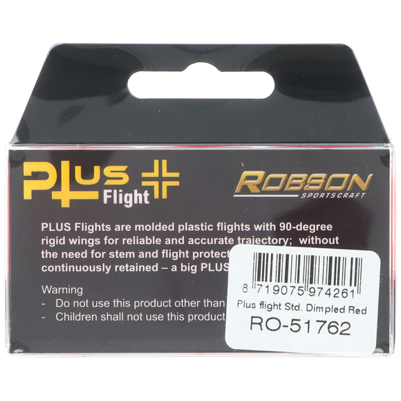 ROBSON PLUS DIMPLED RED NO.2 DART FLIGHTS, 9 image