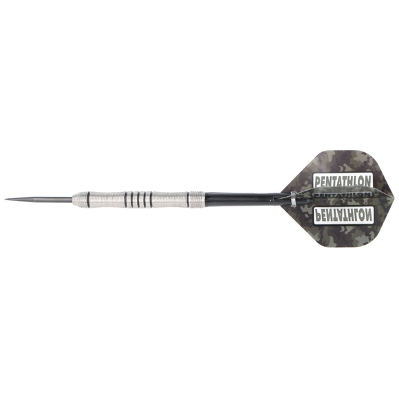 Steeldart Barrel silber schwarz mit 2 Mulden, 90% Tungsten, 26gr, 9 image