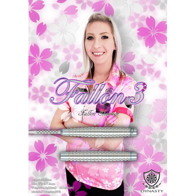 Dynasty , Fallon Sherrock No.3 Black Line Coated, Gold RIngs 23g Barrelweight Softdarts