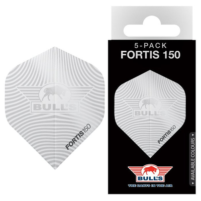​Bull's Fortis 150 Micron No.2 Flights | 5 Sets weiß
