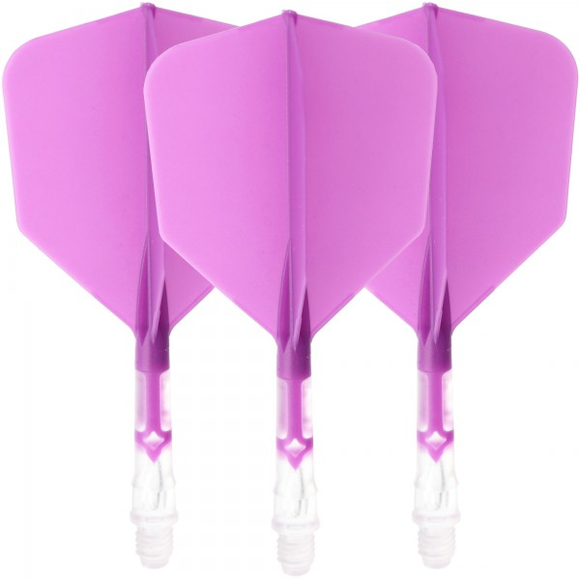 Cuesoul integrierte Dart Flights AK7, Standard M, violett transparent