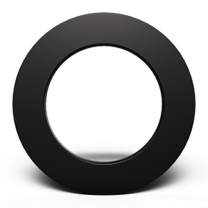 Bull's Premium PU Dartboard Surround, Farbe: Schwarz