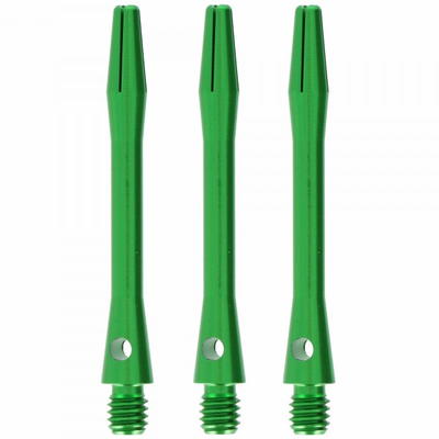 Aluminium Dart Shaft Grün, Tweenie, 3 Stück