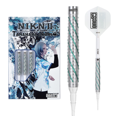 One80 Akari Tanahara Signature Dart Emerald V2 Softtip 18g, Gewicht: 18g