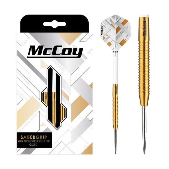 McCoy Sabergrip Gold Steeldarts, Gewicht: 26 Gramm
