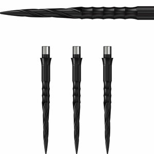 Caliburn Evo Dart Points Spiro No Lip Schwarz, Länge: 32mm