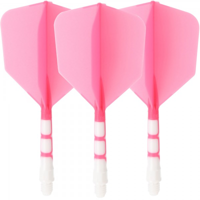 Cuesoul integrierte Dart Flights AK7, Standard M, pink weiß