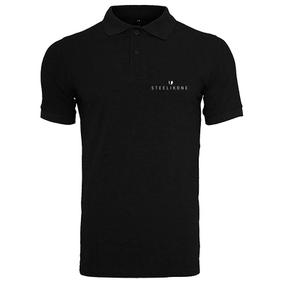 POLOSHIRT - STEELIKONE, Farbe: Schwarz, Größe: S