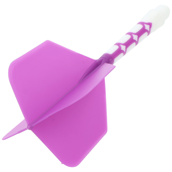 Cuesoul integrierte Dart Flights AK7, Standard L, lila weiß, 3 image