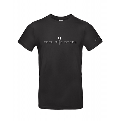 STEELIKONE T-Shirt - FEEL THE STEEL, Farbe: Schwarz, Größe: S