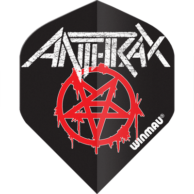 Winmau Rock Legends Anthrax Standard Flight, Motiv: Logo