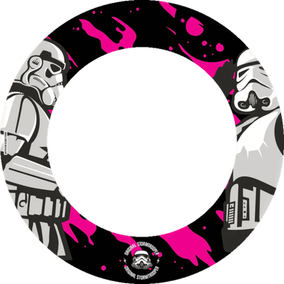 Mission StormTrooper Dartboard Surround, Motiv: Pink Duo
