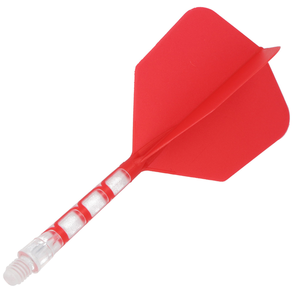 Cuesoul integrierte Dart Flights AK7, Standard L, rot transparent, 2 image