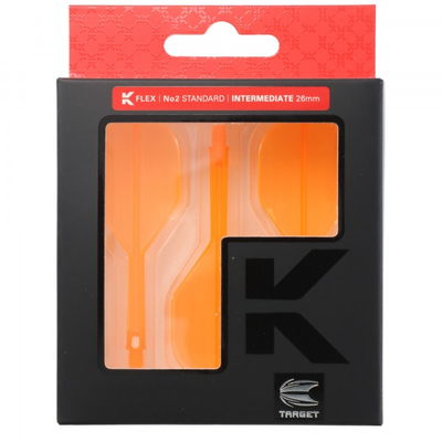 Target K-FLEX NO.2 Flight, Neon Orange, Intermediate, 26mm