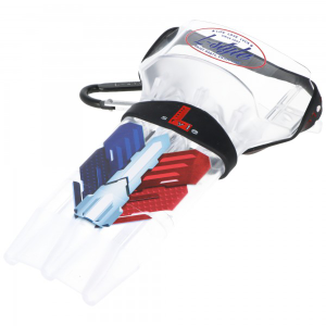 L-Style Krystal One Dart Case transparent, blau weiß rot