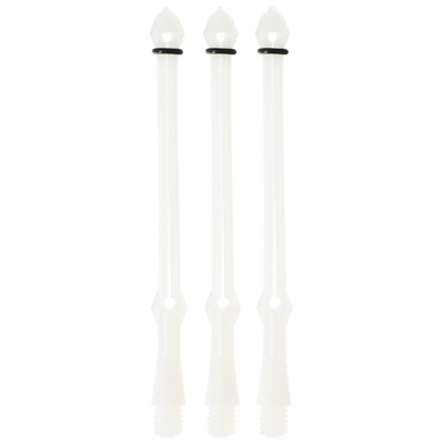 Side Wing Schaft, short, weiß, 3 Stück