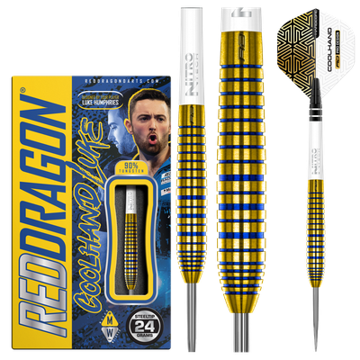 Red Dragon Luke Humphries TX3 Gold Special Edition Steeldart, Gewicht: 22g