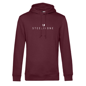 Hoodie, STEELIKONE, Farbe: Burgundy, Größe: S