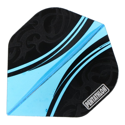 Pentathlon Flights blau/schwarz, 3 Stück