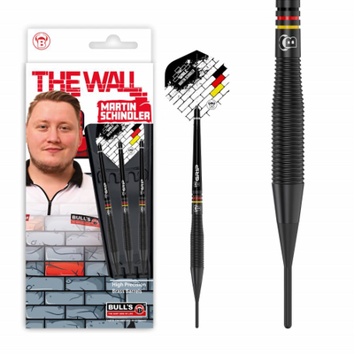 BULL'S Martin Schindler Black Brass Softdarts, Gewicht: 18g
