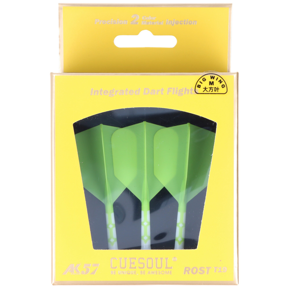 Cuesoul integrierte Dart Flights AK7, Standard M, neon grün, 8 image