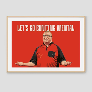 Darts Art Steven Bunting - Print, Design: Stephen Bunting, Format: A3