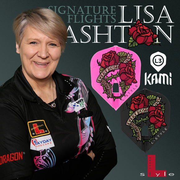 L-Style - Signature Flights - Lisa Ashton - KAMI - Shape, Farbe: Schwarz
