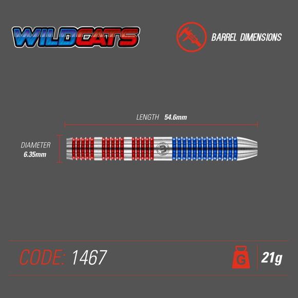 Winmau "Wildcats" Steeldarts, Gewicht: 21, 4 image