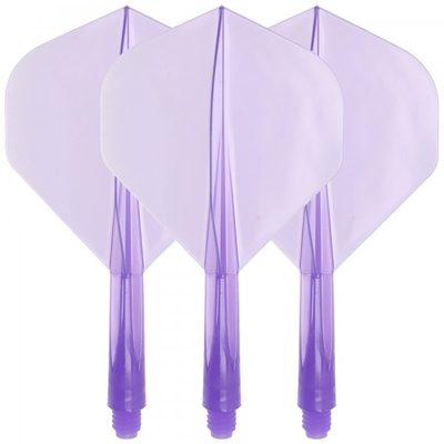 Condor Dartflight Zero Stress, Standard S, short, transparent lila, 21,5mm