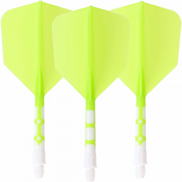 Cuesoul integrierte Dart Flights AK7, Standard M, neon grün
