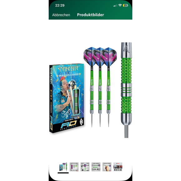 Peter Wright Mamba Darts 22 Gramm 90% Tungsten, 8 image