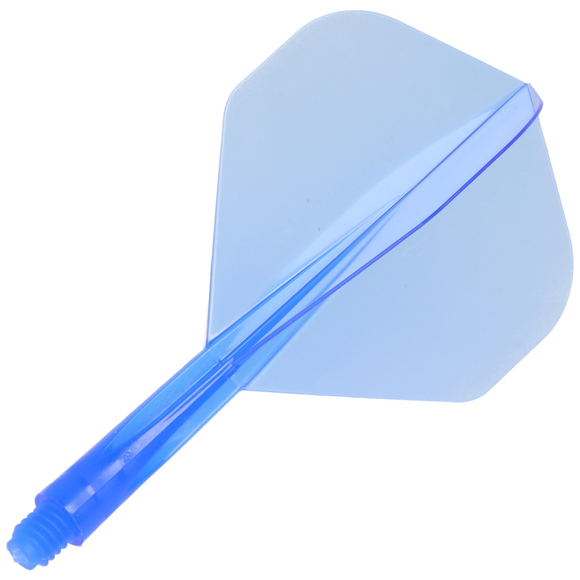 Dartflight Zero Stress, Standard S, short, transparent Blau, 21,5mm, 2 image