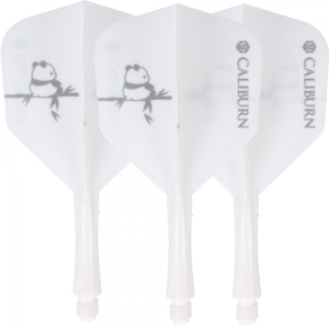 Caliburn SUP integrierte Dart Flights PANDA, No6, weiß