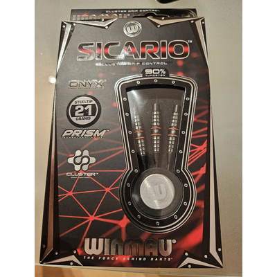 Wie NEU Winmau Sicario Darts Steeldart Dart 21g  Tropfen